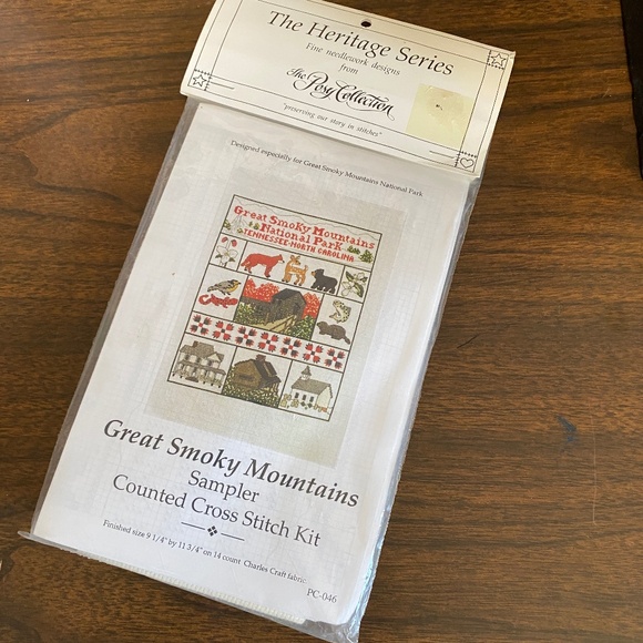Cross Stitch Sampler Kit Great Smokey Mountains National Park Sealed Package - Picture 1 of 7